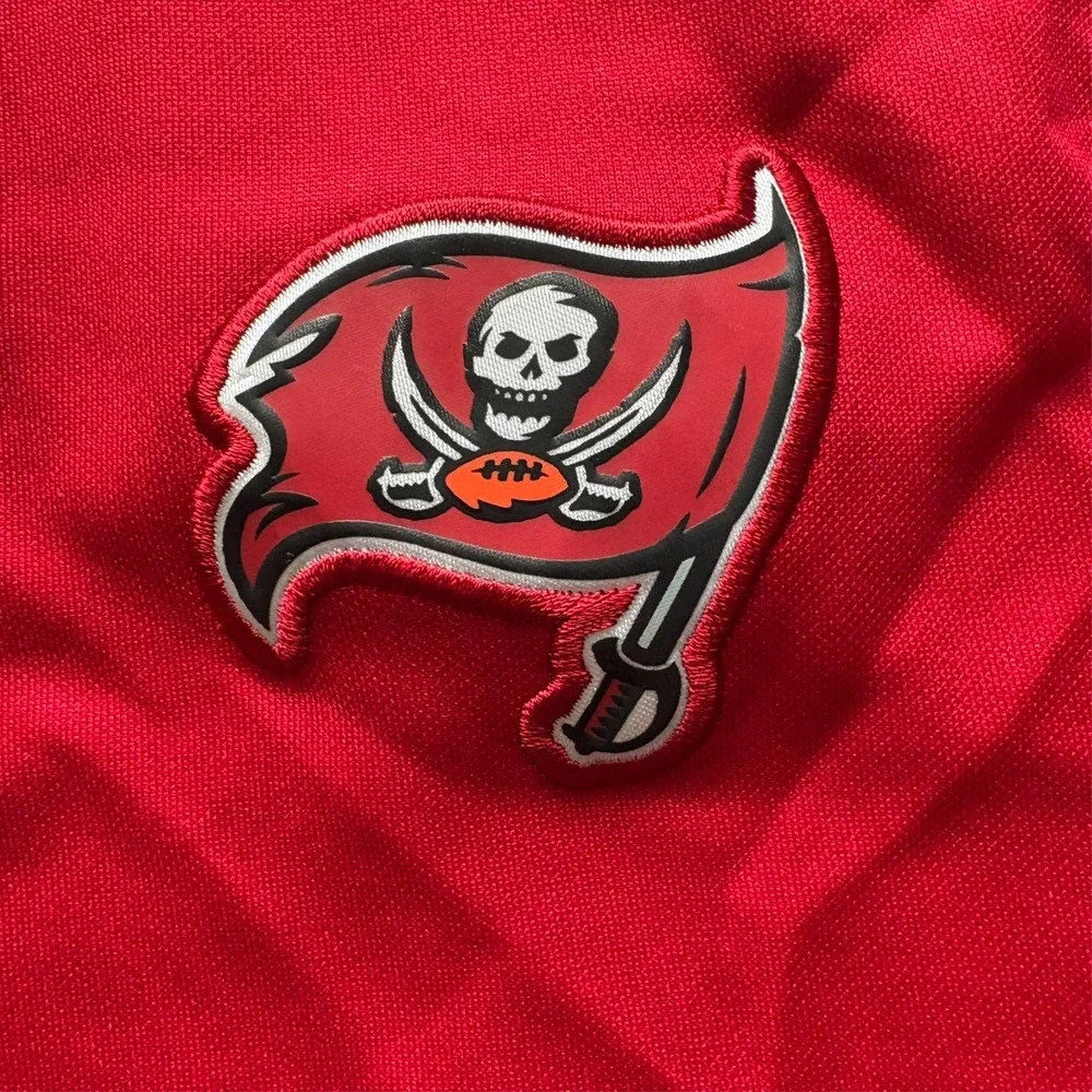 Nike Tampa‎ Bay Buccaneers NFL On-Field Polo Shirt Men's Large Red Dri-Fit Golf